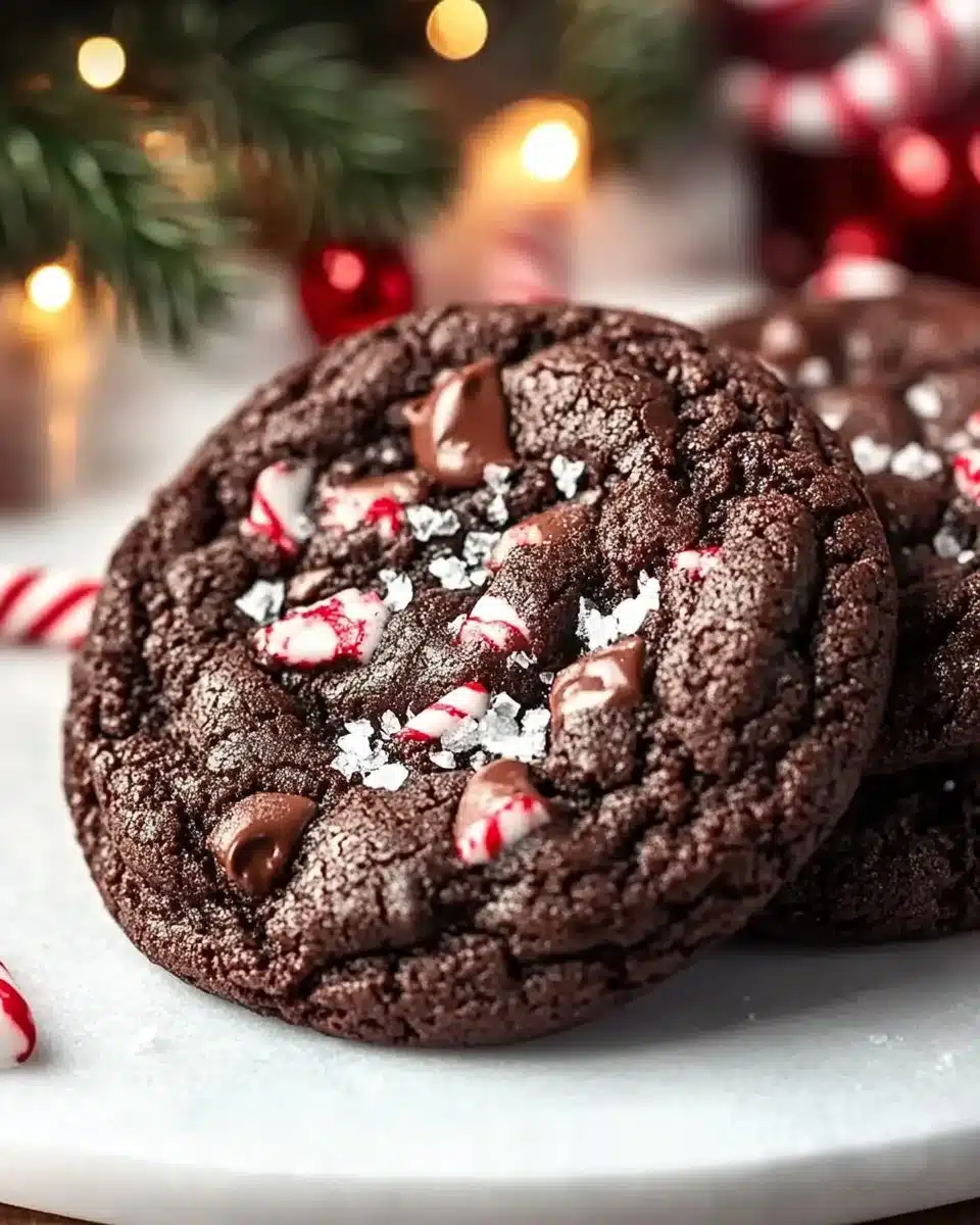 Double Chocolate Peppermint Cookies 24 Double Chocolate Peppermint Cookies