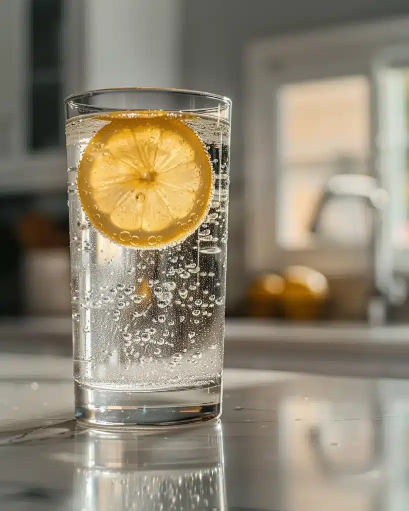 dr-oz-baking-soda-trick-ready-to-drink-lemon-water dr oz baking soda trick finished drink with lemon ready to drink morning routine