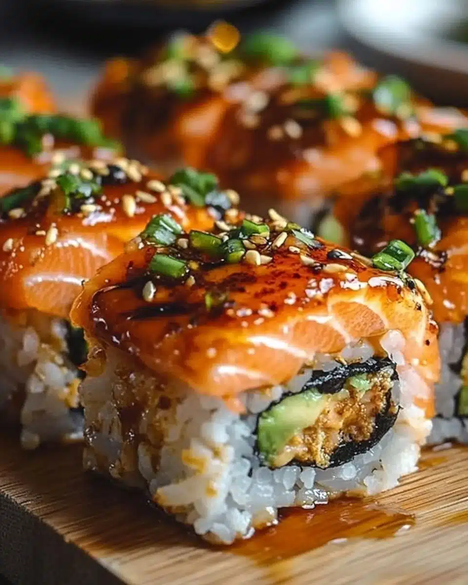 Easy Spicy Salmon Sushi Bake