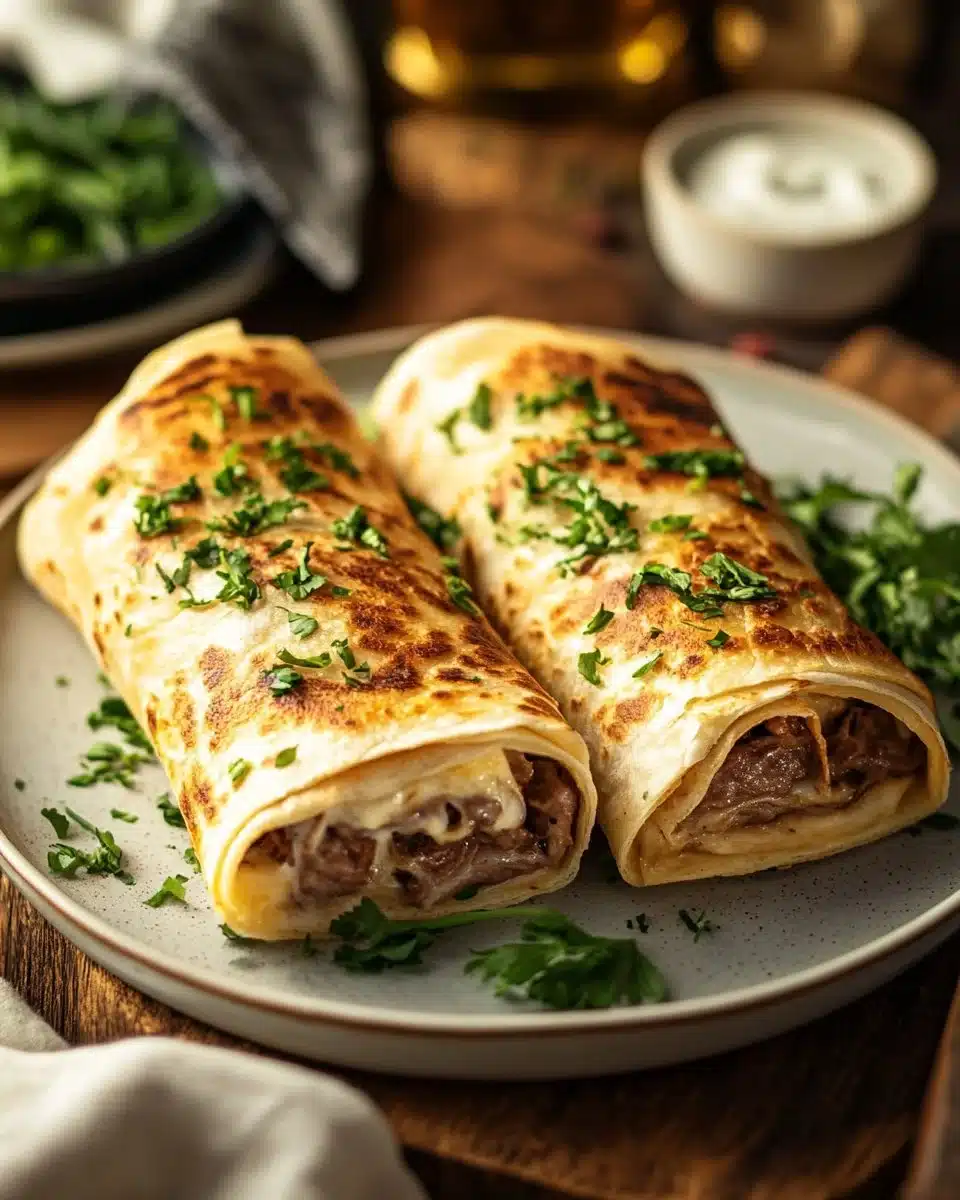 French Dip Tortilla Roll Ups