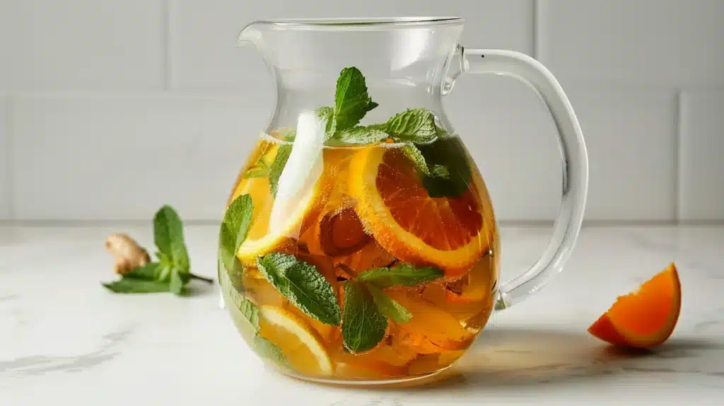 ginger-tangerine-weight-orade-variation-metabolism-drink ginger spice dr oz tangerine weight orade variation with fresh ginger metabolism booster