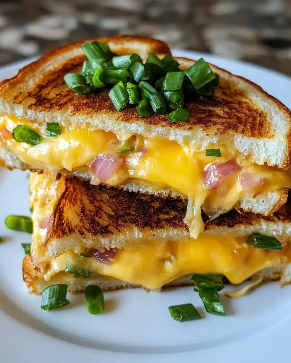 Savory Hawaiian Roll Grilled Cheese sandwich with melted cheese and crispy crust