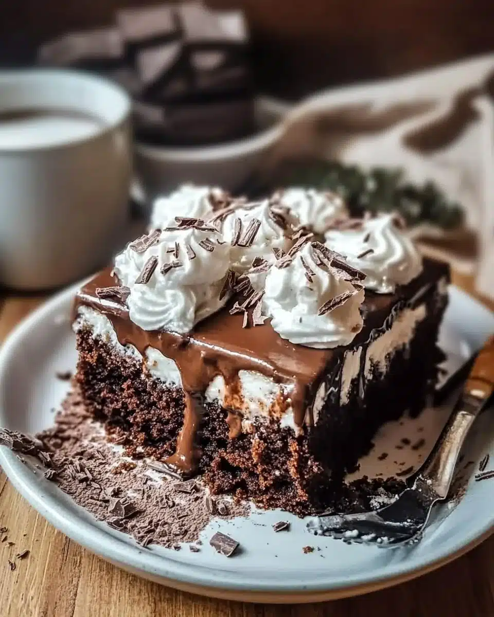 Hot Chocolate Poke Cake 30 Hot Chocolate Poke Cake