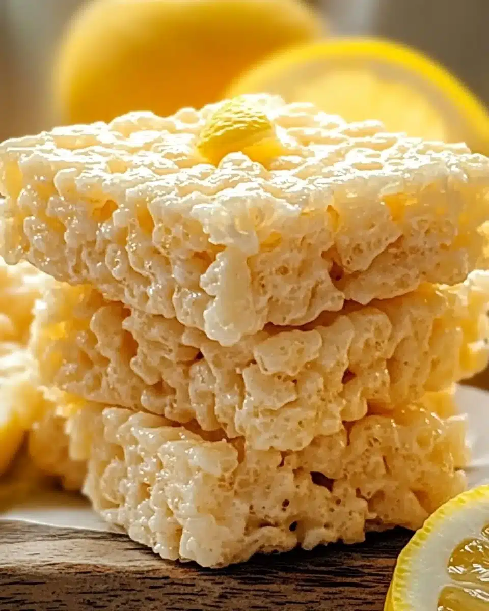 Lemon Rice Krispy Treats