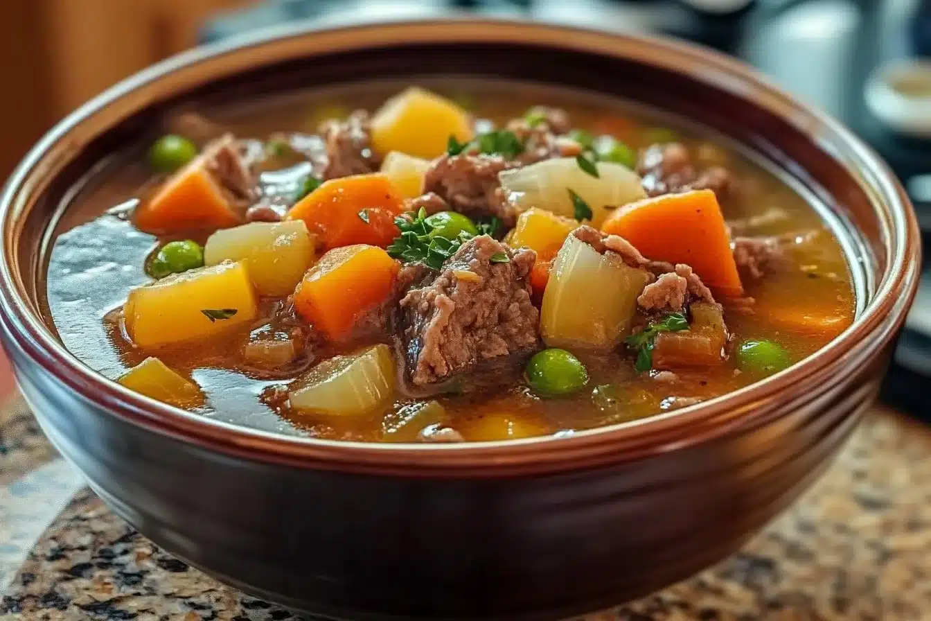 My Mom's Old-Fashioned Vegetable Beef Soup