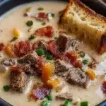 One-Pot Philly Cheesesteak Soup with Turkey Bacon and Cheesy Toast 28 one pot philly cheesesteak soup with turkey bacon 2026 01 04 101743 819x1024 1