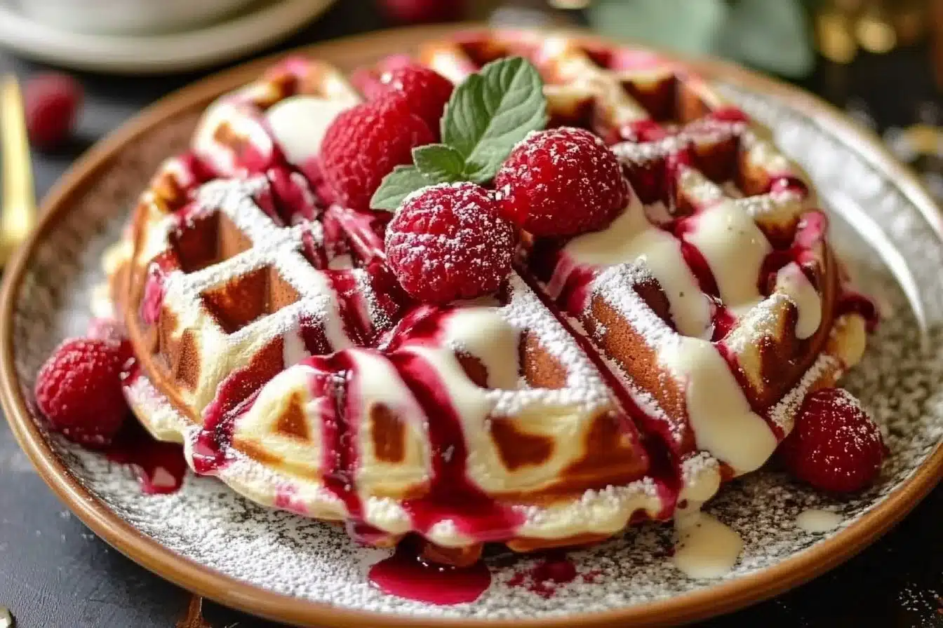 Red Velvet Marble Waffles