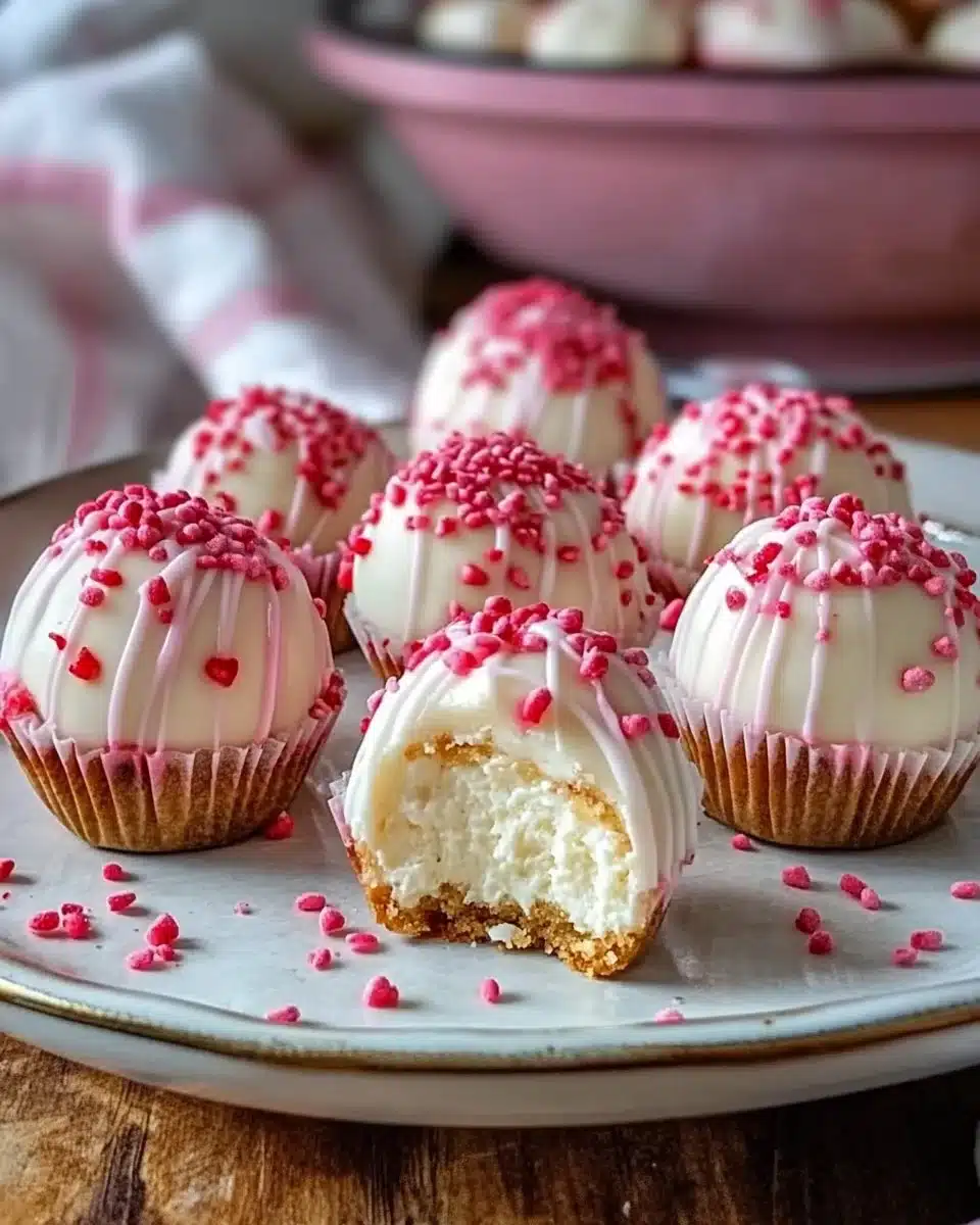 Strawberry Shortcake Cheesecake Truffles 20 Strawberry Shortcake Cheesecake Truffles