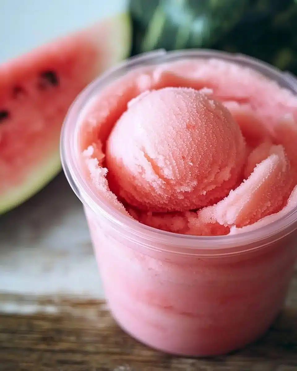 2-Ingredient Ninja Creami Watermelon Sorbet Recipe