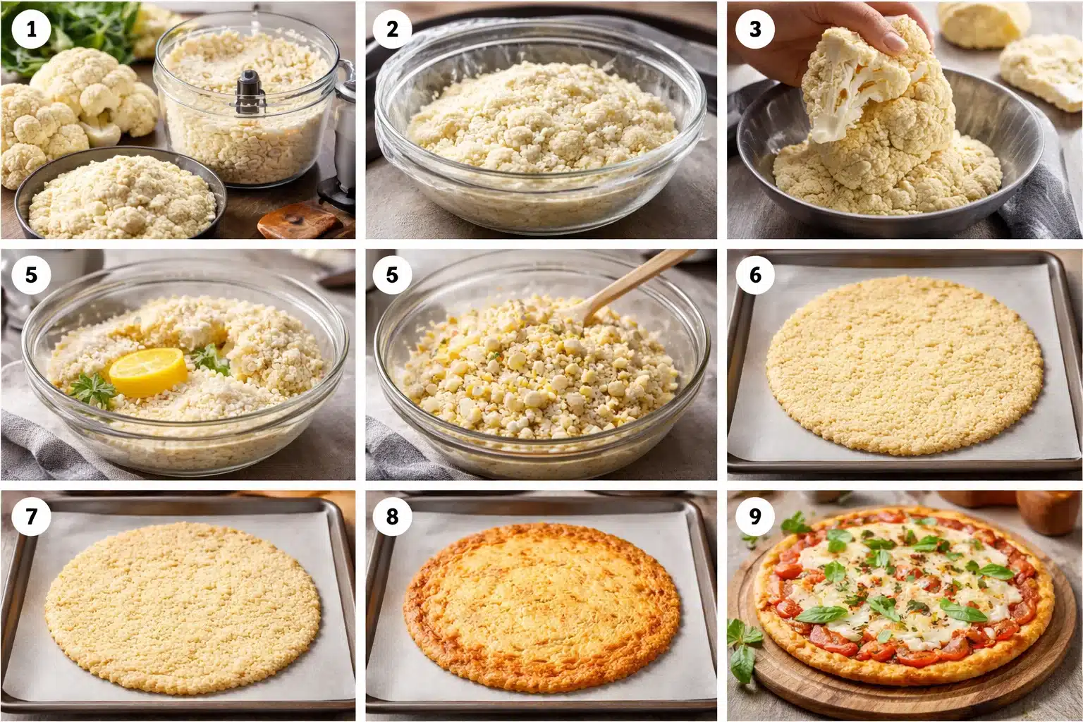 5 Simple Steps to a Delicious Cauliflower Pizza Crust