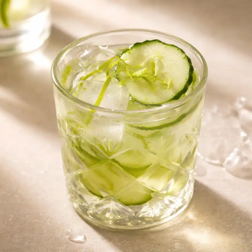 Refreshing cucumber water with slices for hydration and weight loss benefits