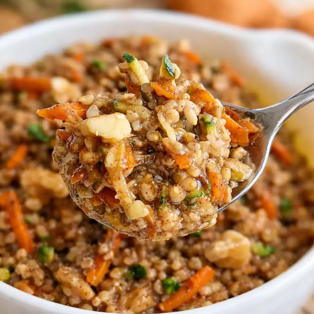 Healthy weight loss breakfast recipe featuring oatmeal and fresh fruits.