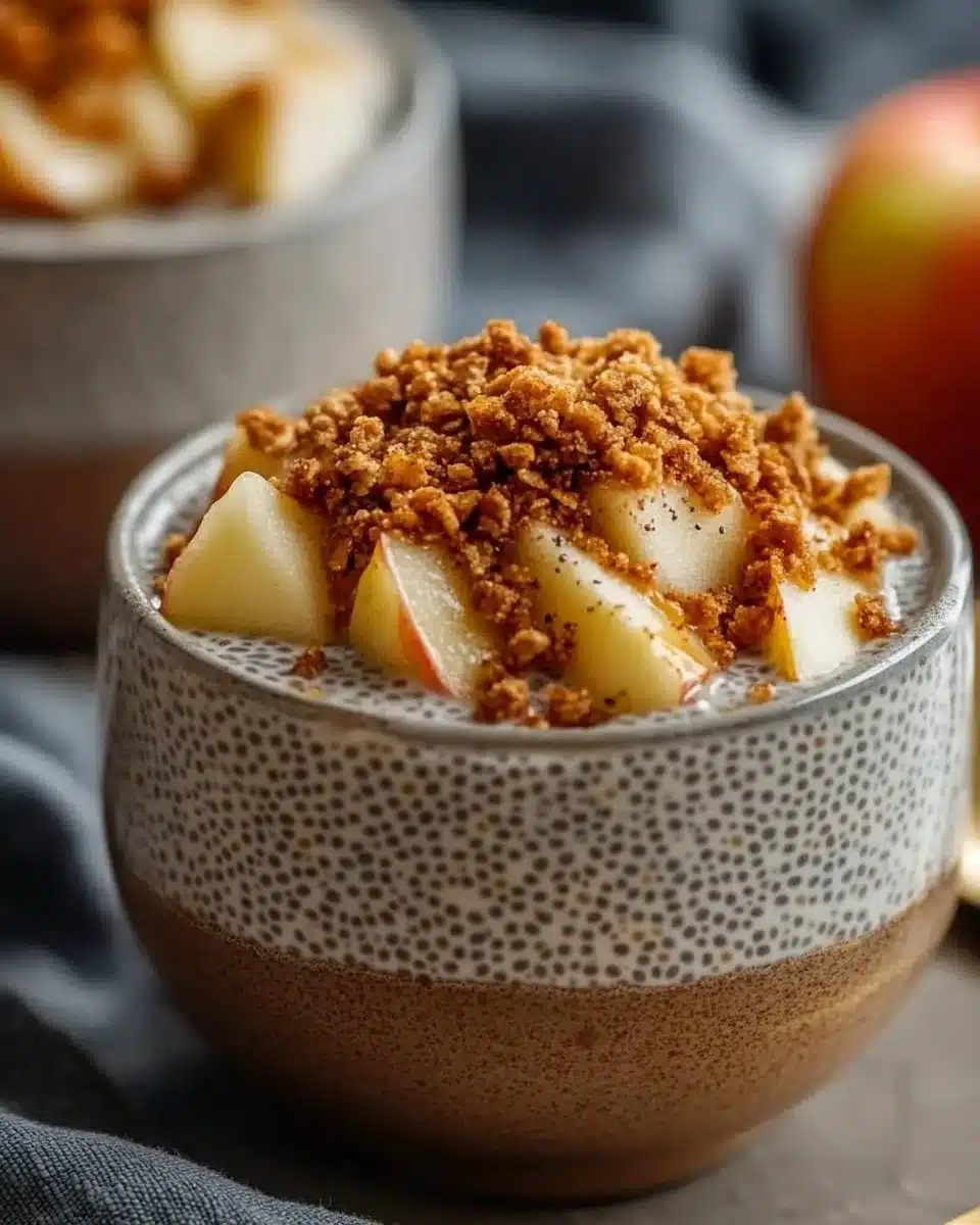 Apple Crumble Chia Pudding