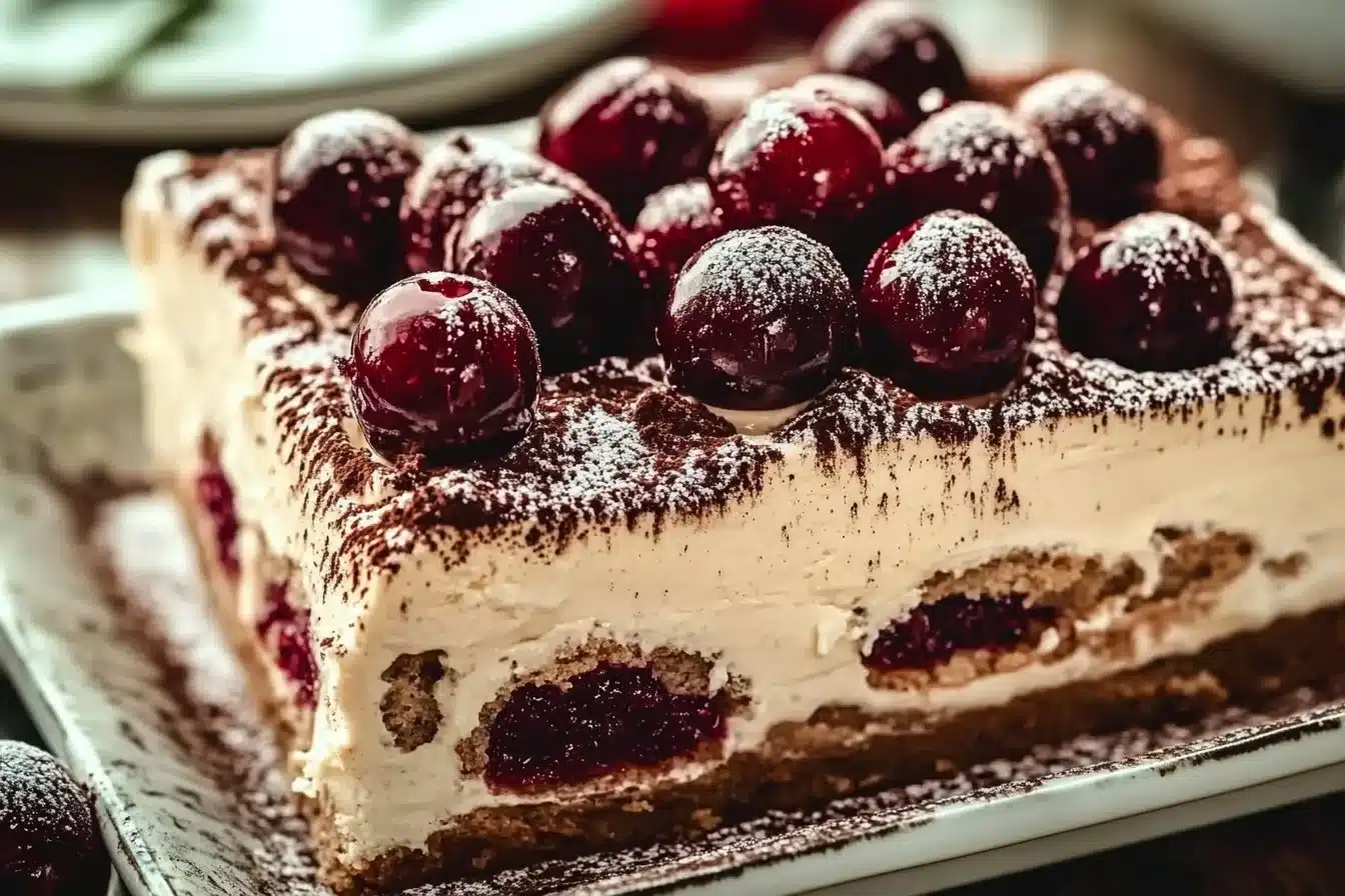 Cherry Amaretto Tiramisu