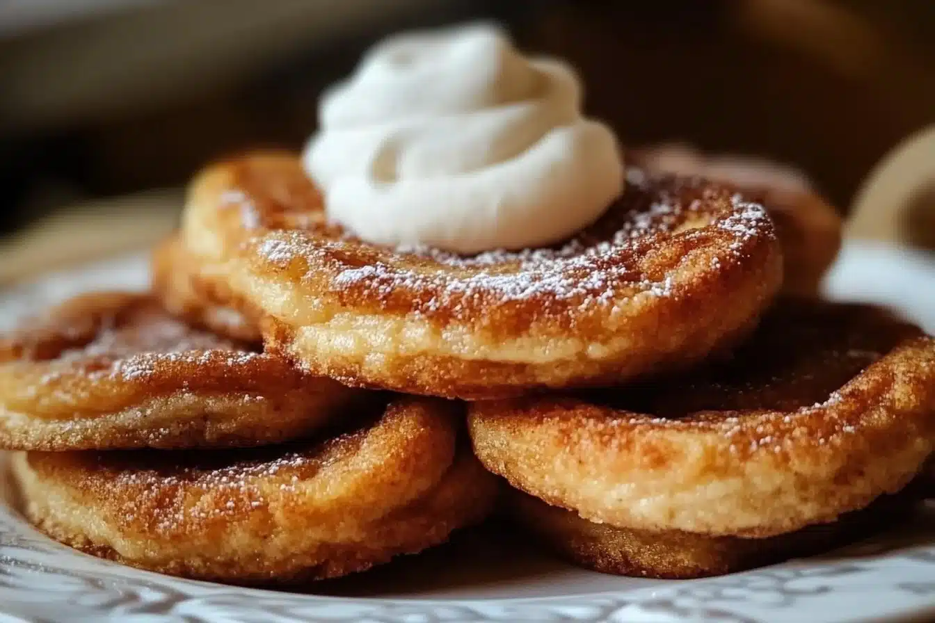 Chewy French toast cookies arranged on a plate, perfect for breakfast.