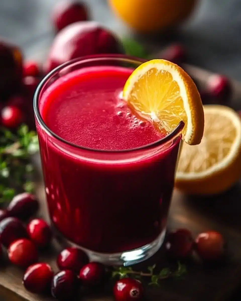 Cranberry Citrus Detox Juice