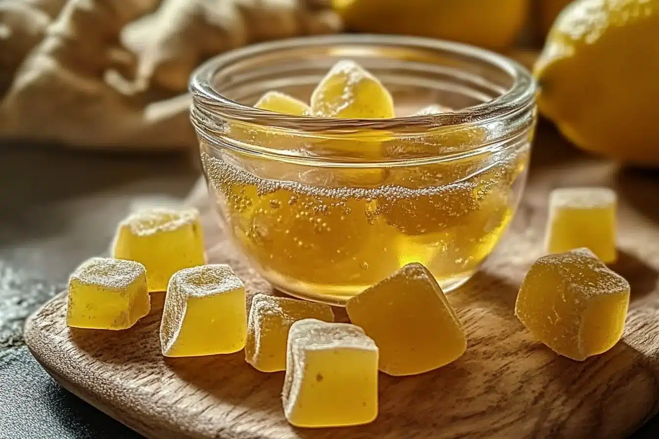 Ginger Lemon Honey Gummies