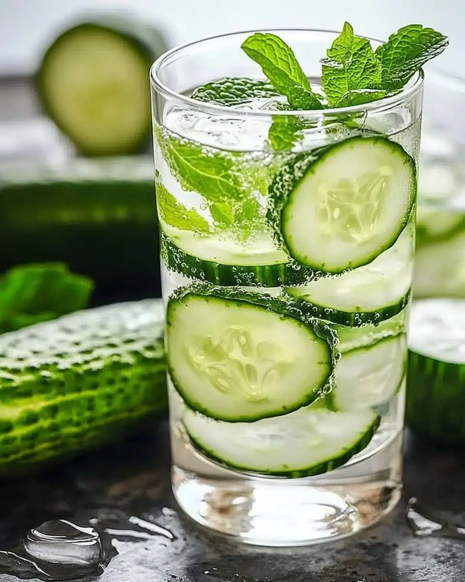 Healthy Cucumber Water with Mint