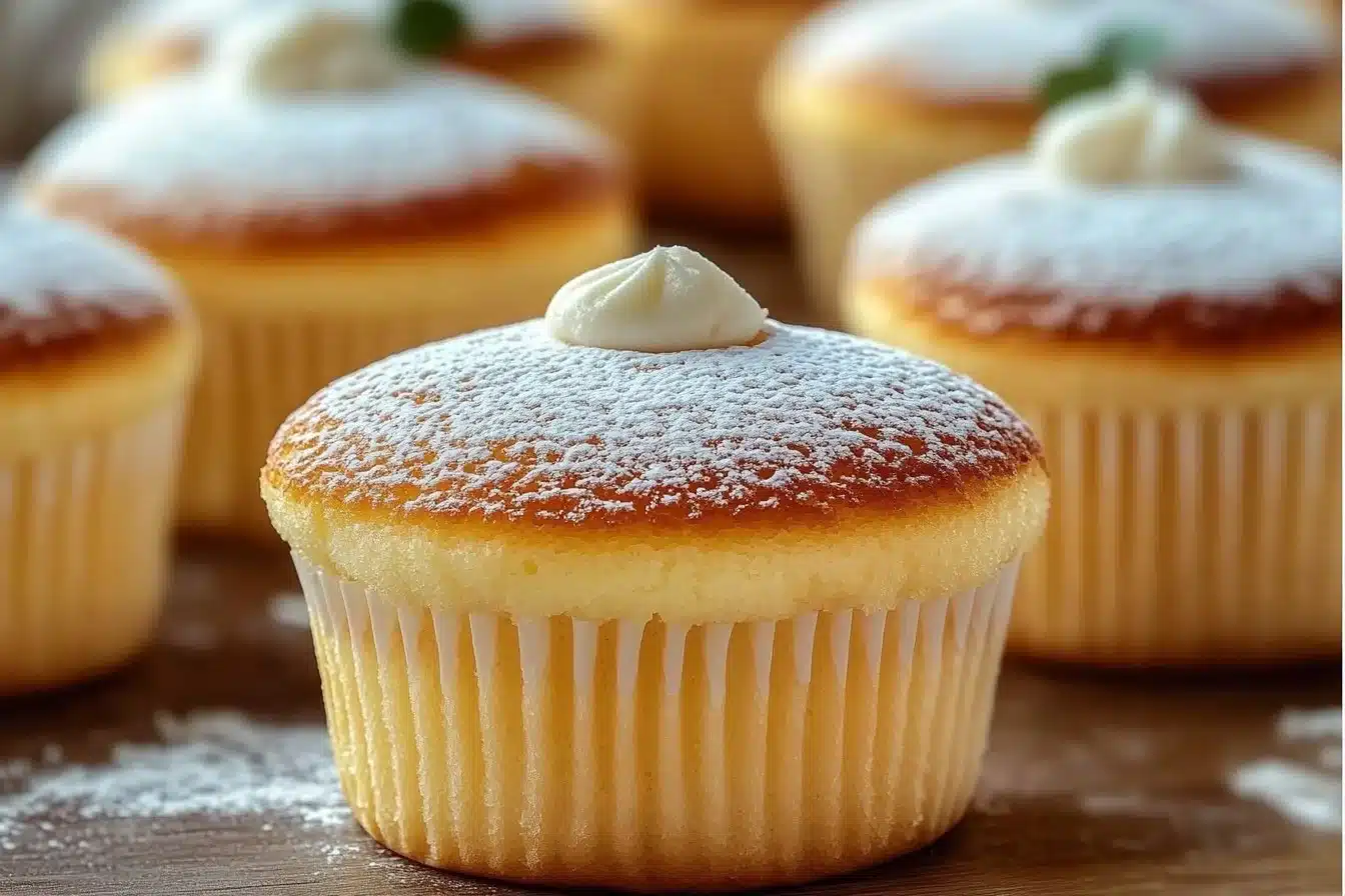 Japanese Cotton Cheesecake Cupcakes 23 Japanese Cotton Cheesecake Cupcakes