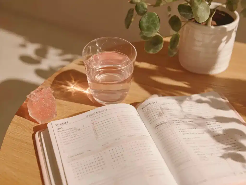 kelly-clarkson-gelatin-trick-3-week-plan-weight-loss-routine 3-week Kelly Clarkson gelatin trick weight loss routine habit tracker journal