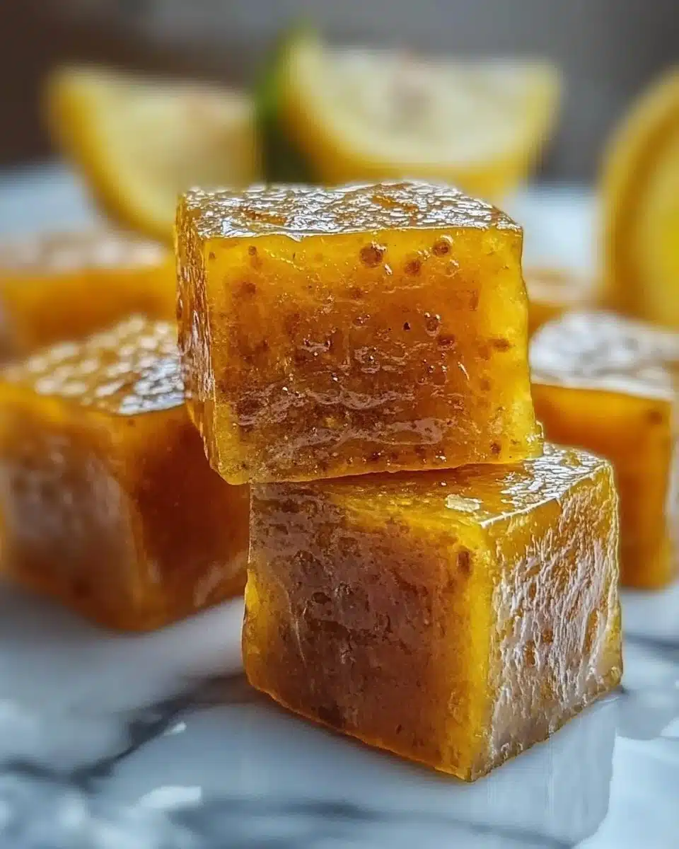 Lemon Ginger Turmeric Wellness Cubes for natural health support