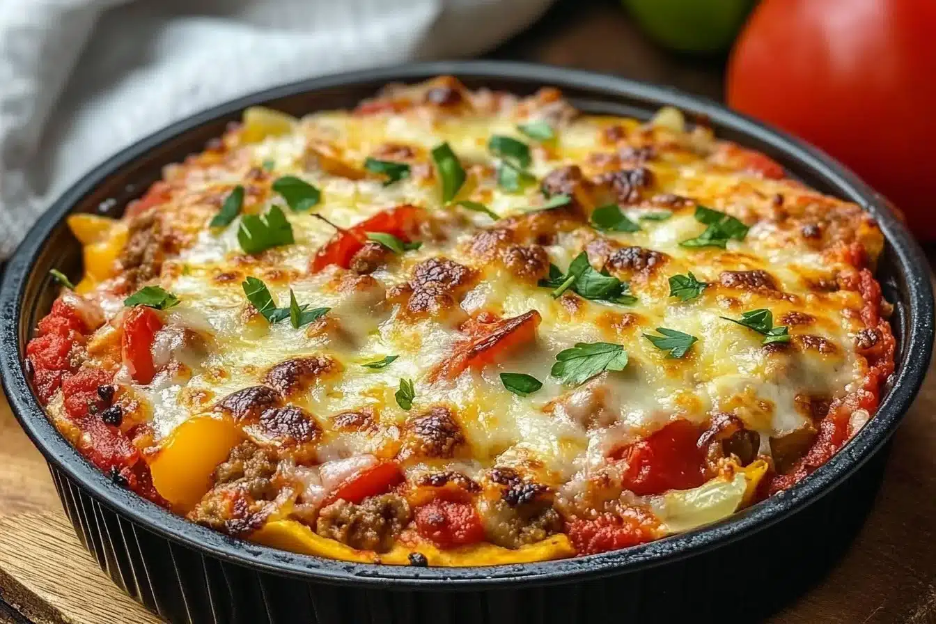 Low Carb Crustless Pizza Bowl