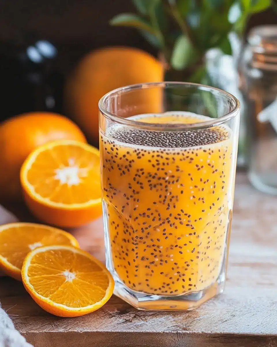 Orange Chia Seed Drink