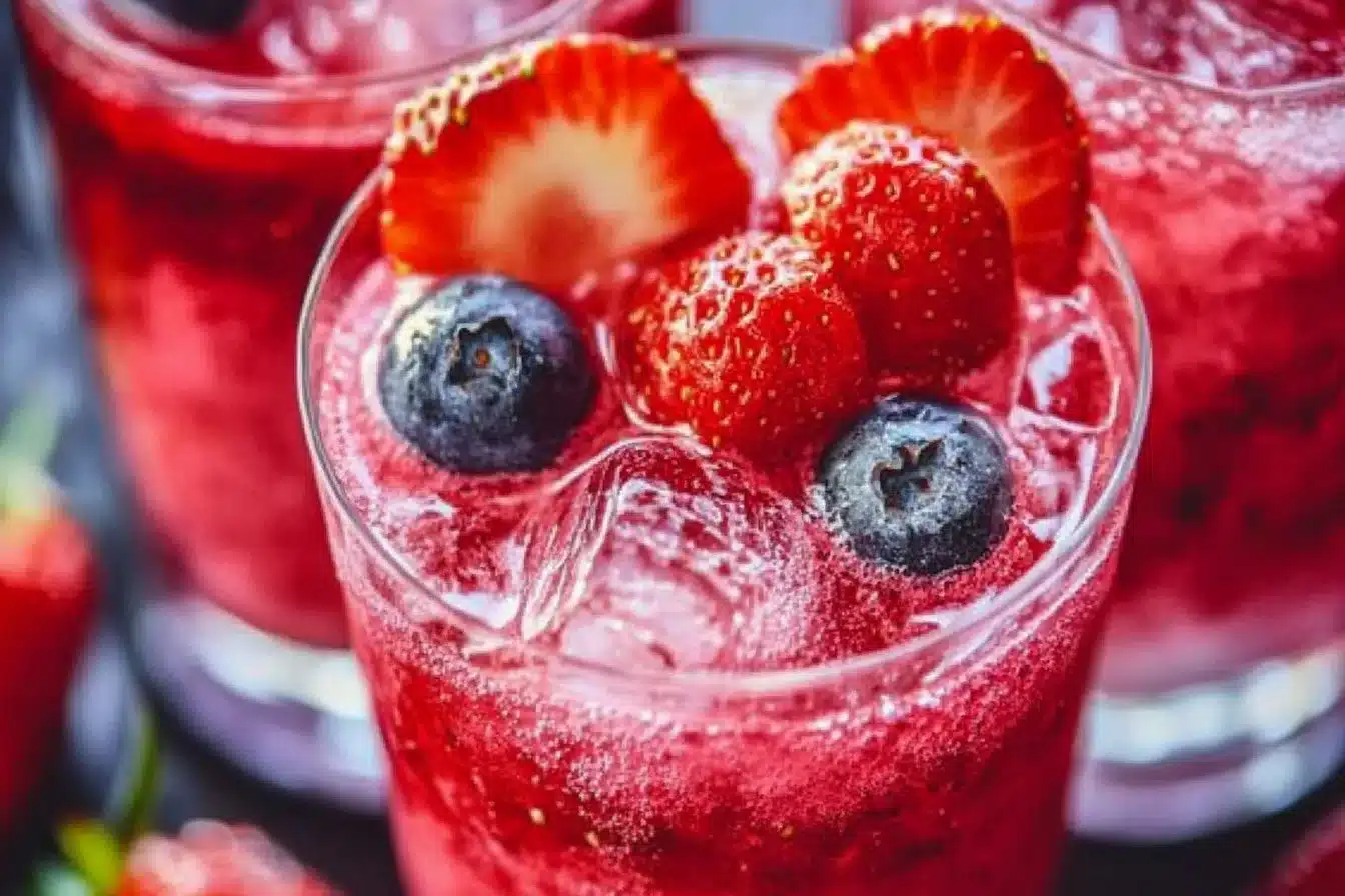 A collection of vibrant summer drinks including smoothies and healthy beverages.