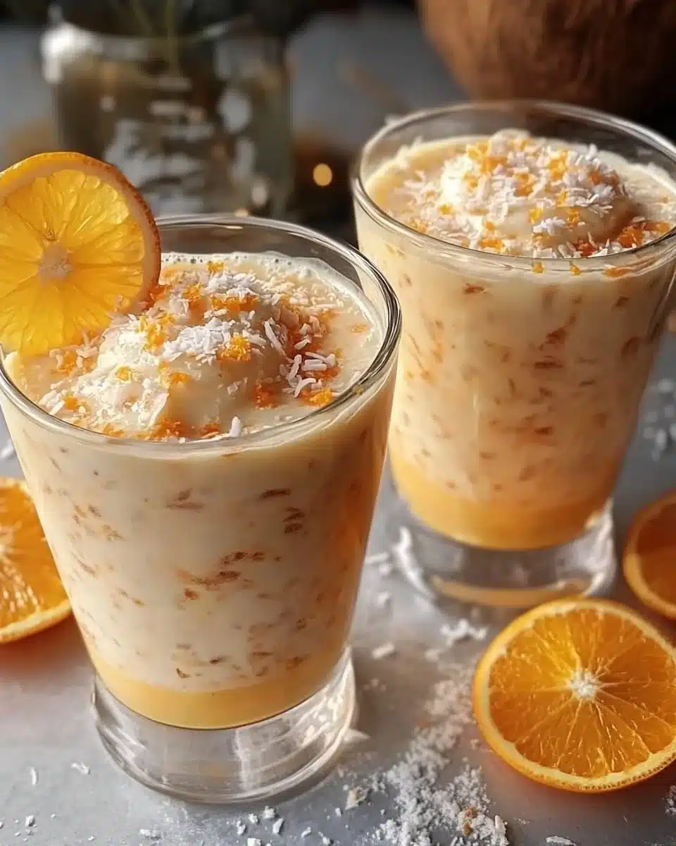 Refreshing Coconut Orange Glow - Easy Creamy Citrus Dessert 18 Refreshing Coconut Orange Glow - Easy Creamy Citrus Dessert Recipe