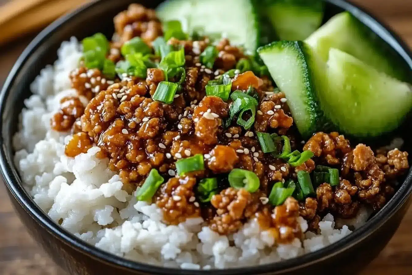 Teriyaki Ground Turkey Bowl