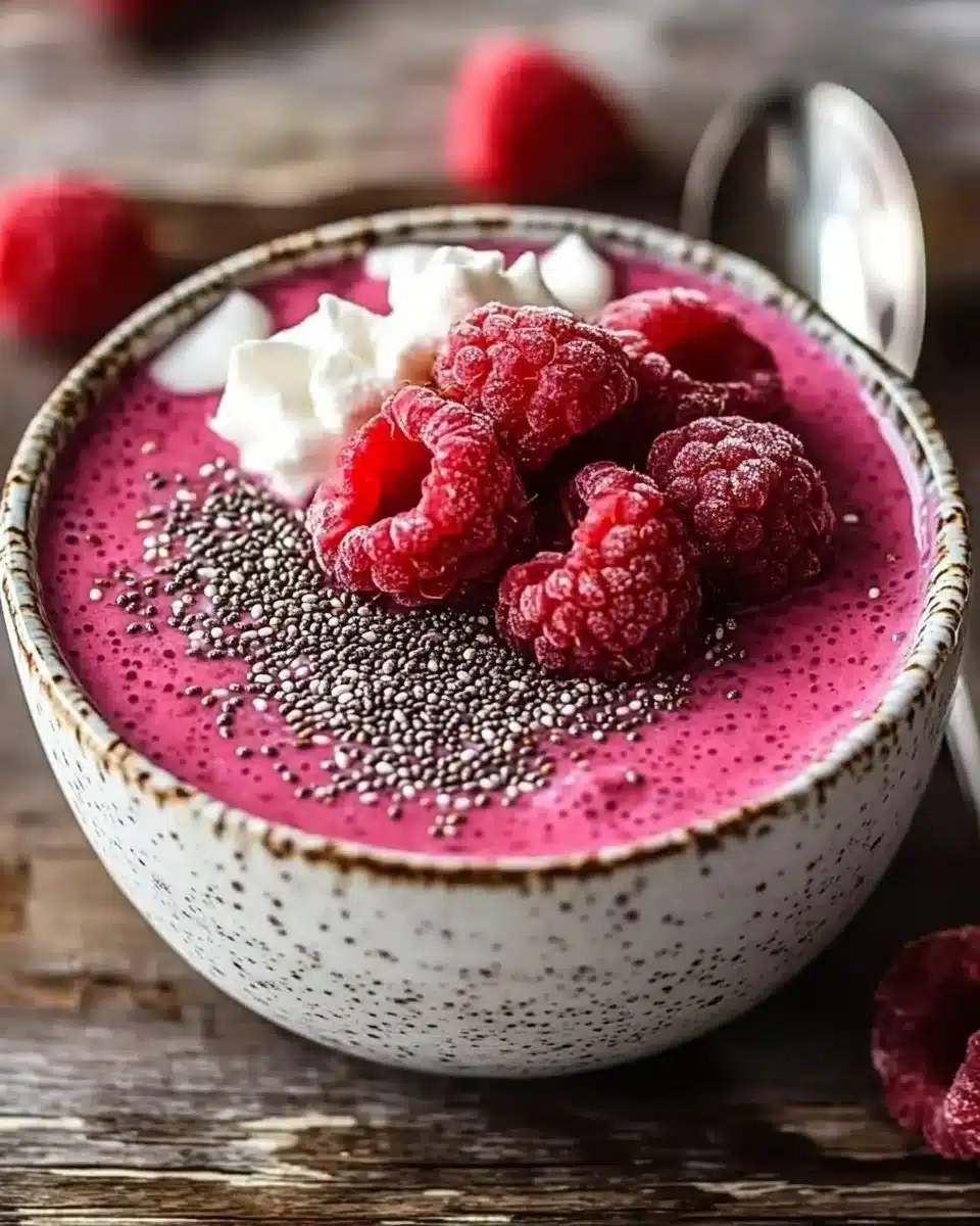 Vegan Raspberry Chia Pudding