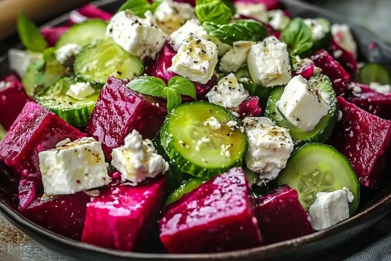 Vibrant Beet Salad with Feta and Cucumbers 20 Vibrant Beet Salad with Feta and Cucumbers for Fresh Flavor!