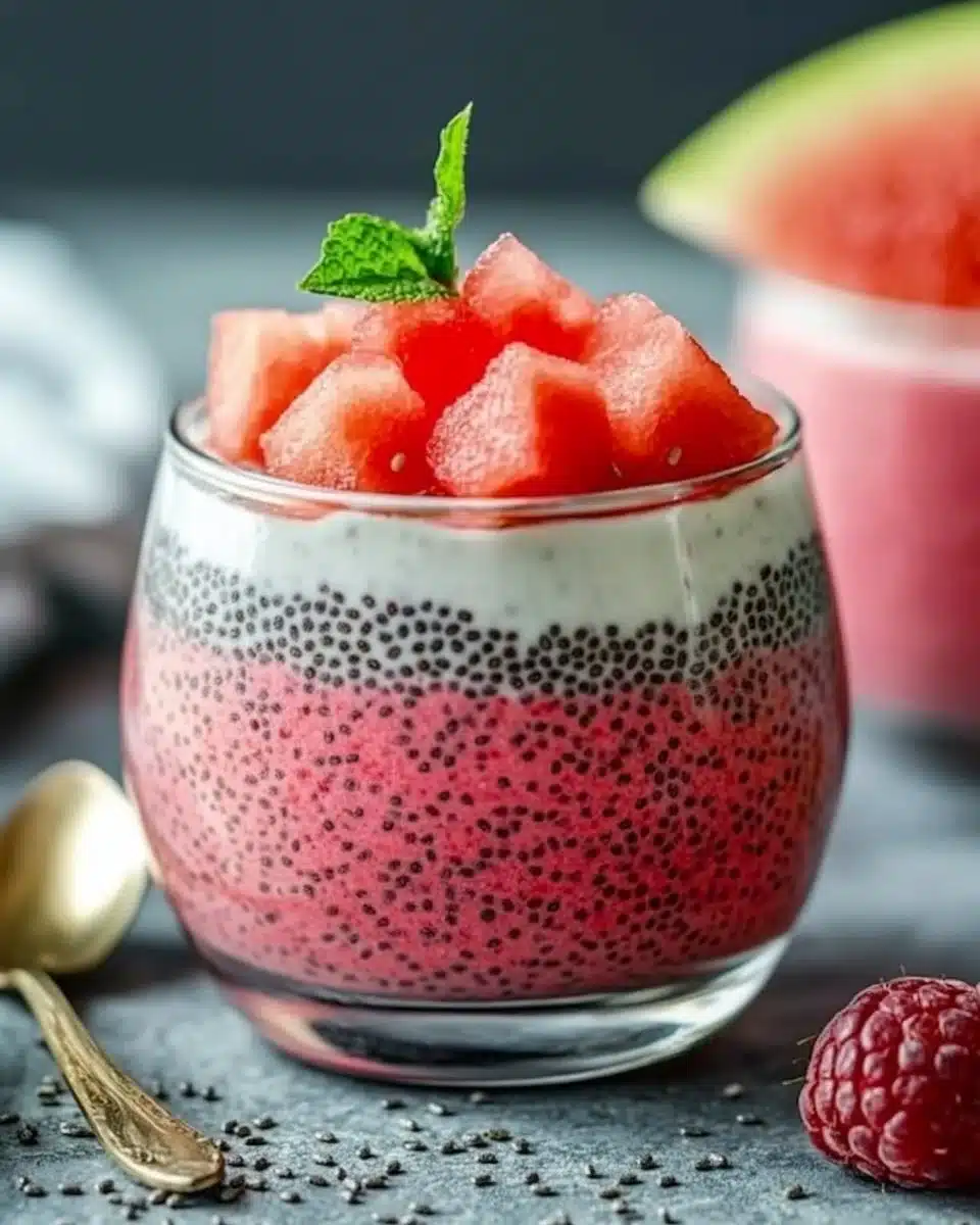 Watermelon Chia Pudding