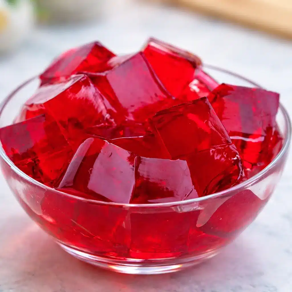 Bariatric-friendly gelatin cubes recipe with ginger turmeric for weight loss.