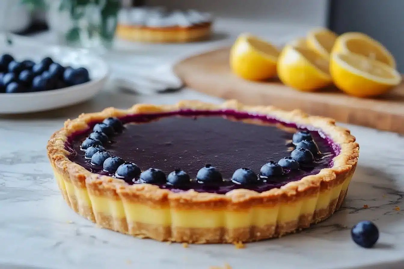 Blueberry–Lemon Curd Tart