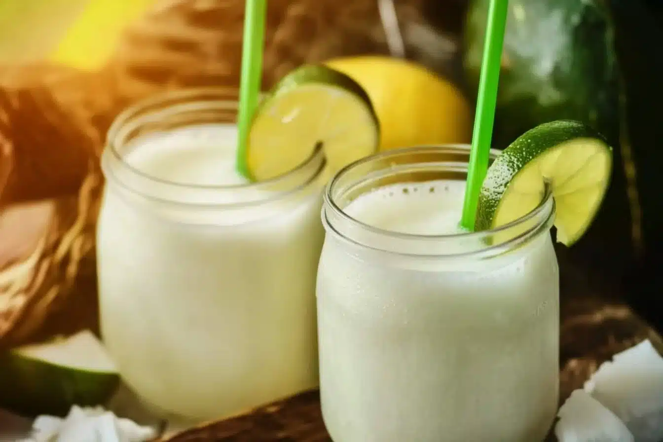 Brazilian Lemonade with Coconut - My Recipe Treasures 17 Brazilian Lemonade with Coconut - My Recipe Treasures