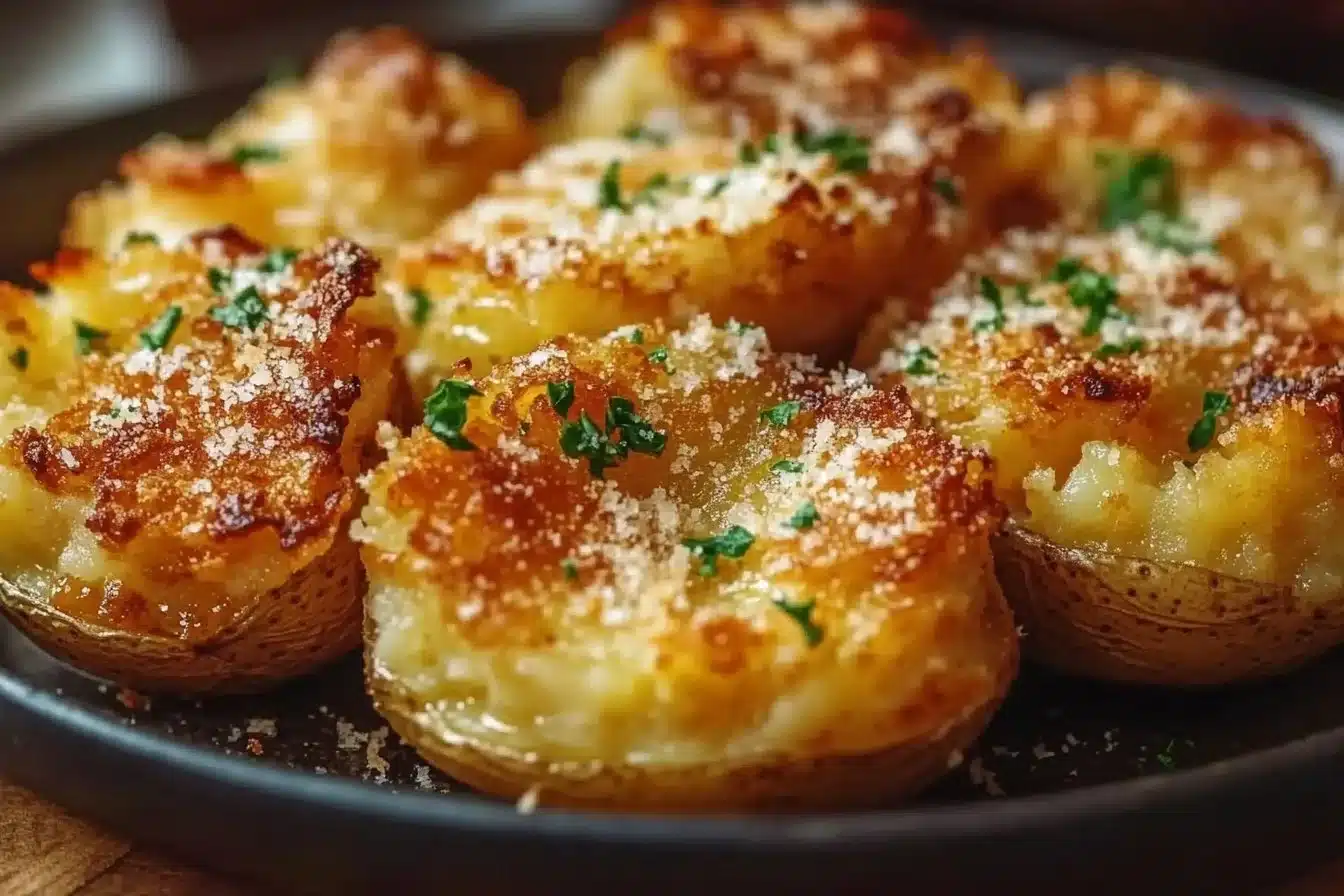 Garlic Butter Parmesan Smashed Potatoes 21 Crispy Garlic Butter Parmesan Smashed Potatoes