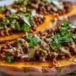 Hot Honey Ground Beef & Sweet Potato Boats 33 hot honey ground beef sweet potato boats 2026 03 31 080545 1024x683 1