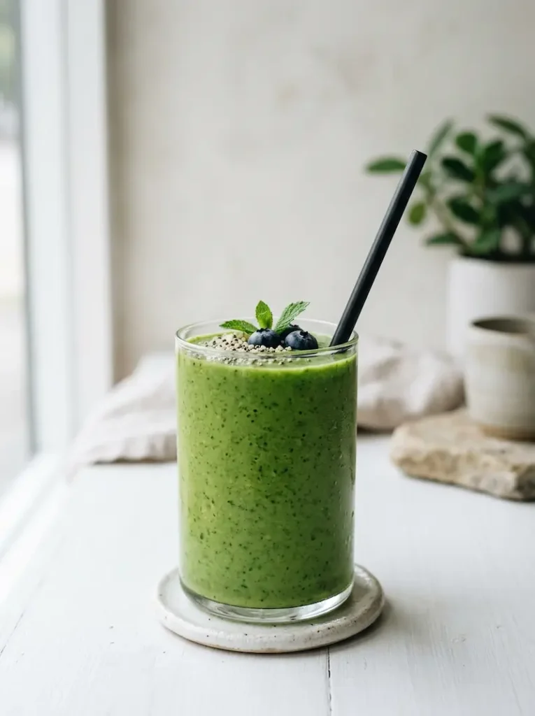 green passion smoothie juice press style green drink