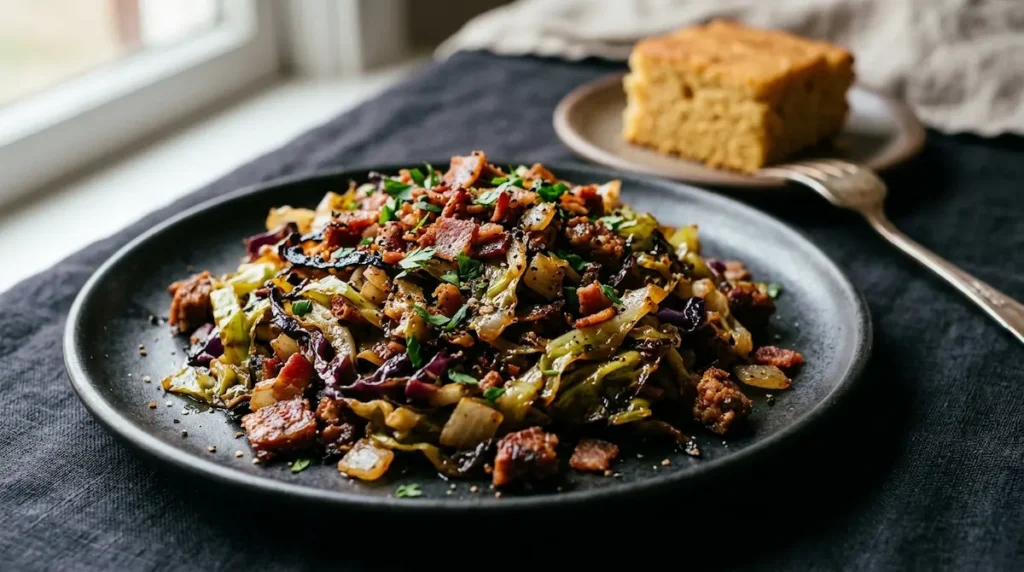 Dirty Cabbage Recipe With Ground Beef: Smoky One-Pan Dinner 6 Dirty cabbage recipe with cornbread or rice